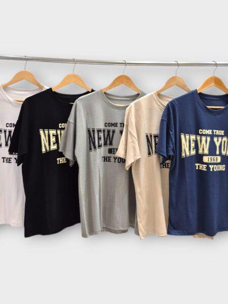 Remera de algodón estampada - NEW YORK