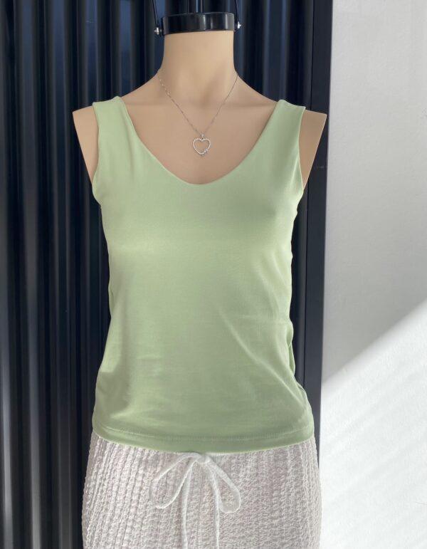Musculosa escote V modal soft - ANGELA