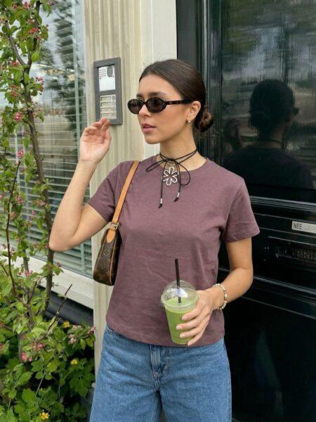 Remera basica algodon -MELANY