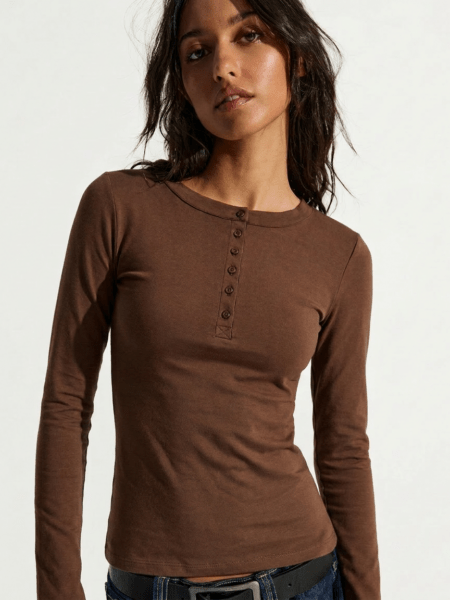 Remera con botones m/larga - ONIX